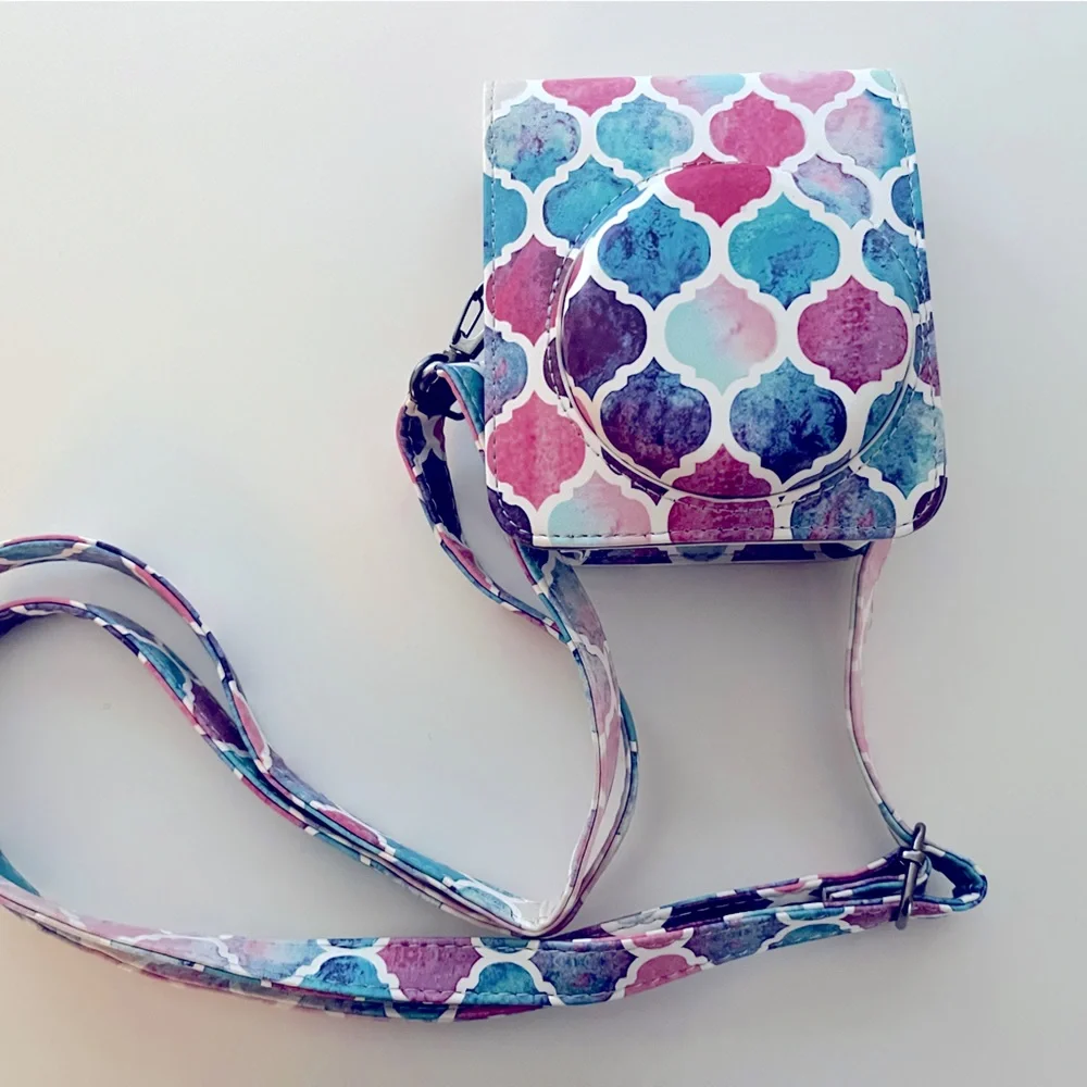 Case for Instax Mini 70 Fintie Leather Bag Cover with Removable Adjustable Strap